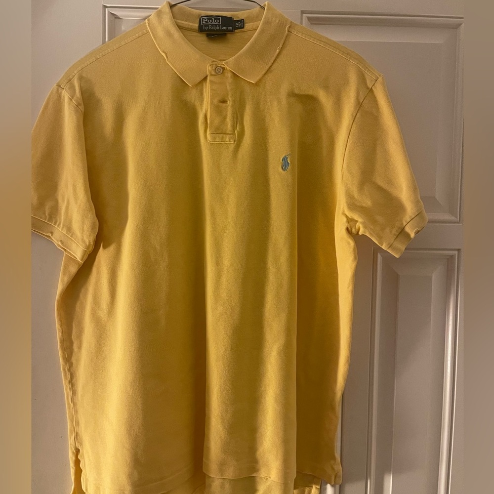Yellow short sleeve Ralph Lauren Shirt